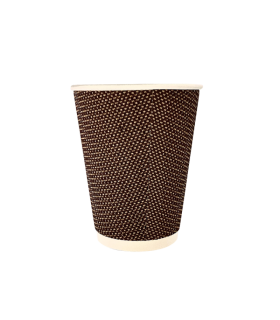 Vaso de cartón doble pared rizado 4 oz / 120 ml Ø  5,8 x 5,8 cm 210 + 250 + PE 18 g/m²