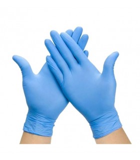 Guantes de nitrilo sin polvo sensitive azul Talla XL - AQL 1,5